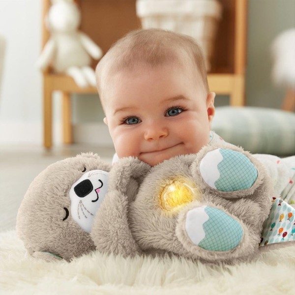 Фото - Нічник дитячий Fisher-Price М'яка іграшка Казкові сни видрьонка (FXC66)