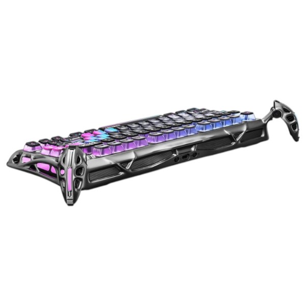 Фото - Клавіатура бездротова ігрова GravaStar Mercury K1 Pro 80keys Kailh Speedy Mint BT/WL/USB Сyberpunk (GSK1PRO_CBLK)