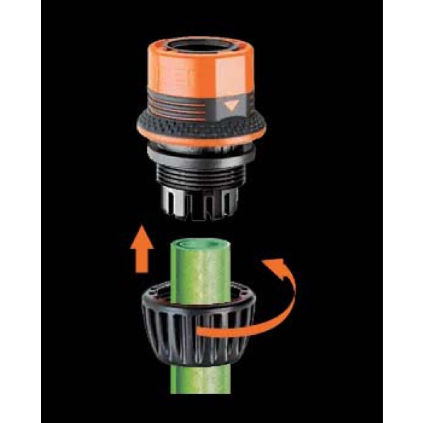 Фото - Соединитель для шланга Claber 1/2"- 5/8" Ergogrip (85440000)