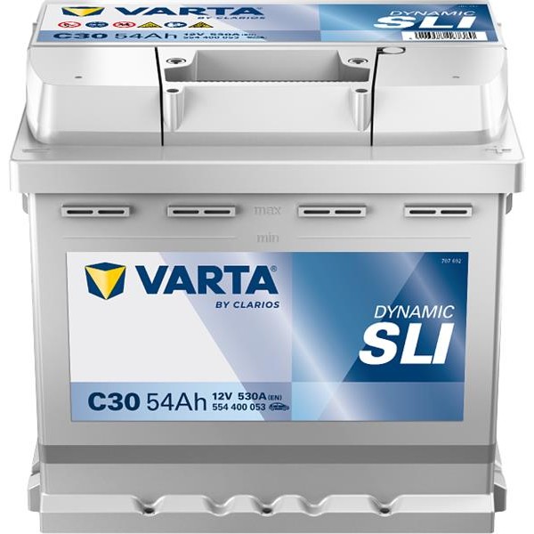 Фото - Акумулятор для ДБЖ Varta Dynamic SLI 12В 54Аг 530А R+ (554400053)