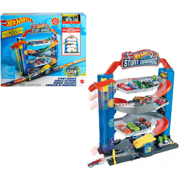 Фото - Ігровий набір Hot Wheels Чотириповерховий гараж для машинок (GNL70)