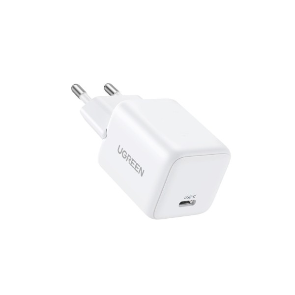 Фото - Мережевий зарядний пристрій UGREEN X512 USB-C 20W PD GaN Fast Charger White (55554)