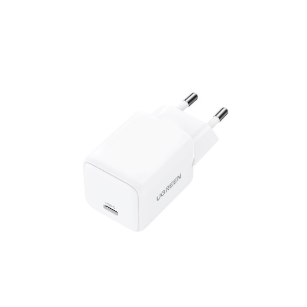 Фото - Мережевий зарядний пристрій UGREEN X512 USB-C 20W PD GaN Fast Charger White (55554)