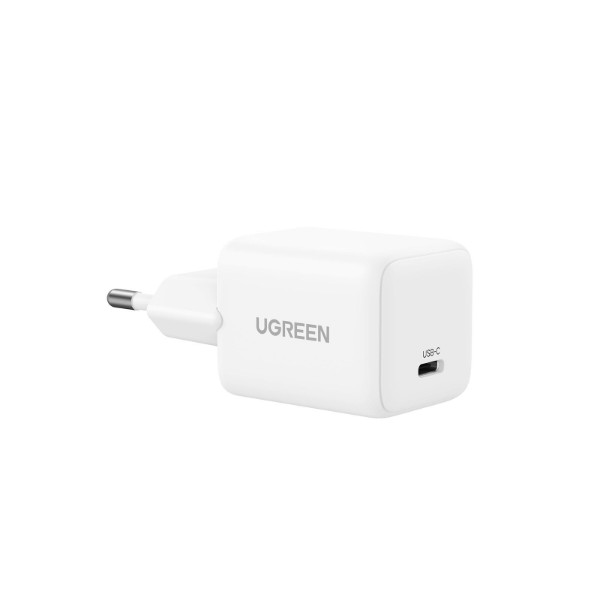 Фото - Мережевий зарядний пристрій UGREEN X512 USB-C 20W PD GaN Fast Charger White (55554)