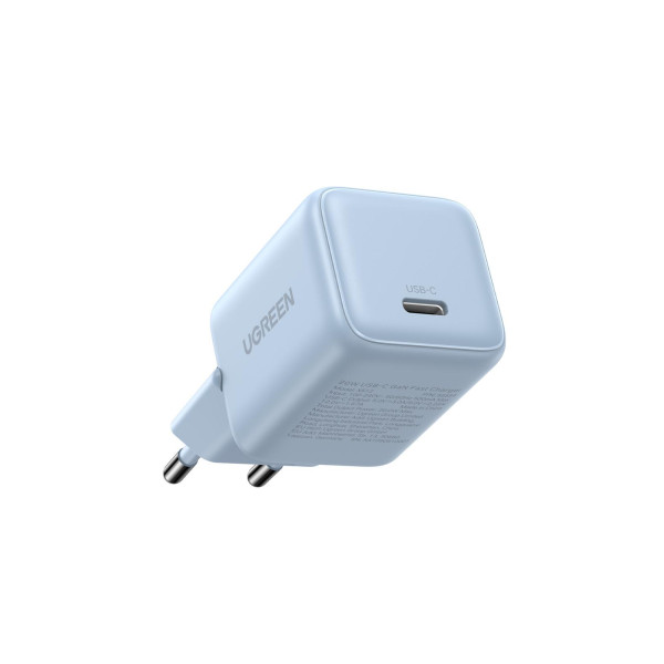 Фото - Мережевий зарядний пристрій UGREEN X512 USB-C 20W PD GaN Fast Charger Blue (55555)