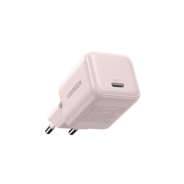 Фото - Мережевий зарядний пристрій UGREEN X512 USB-C 20W PD GaN Fast Charger Pink (55556) Фото - Мережевий зарядний пристрій UGREEN X512 USB-C 20W PD GaN Fast Charger Pink (55556)