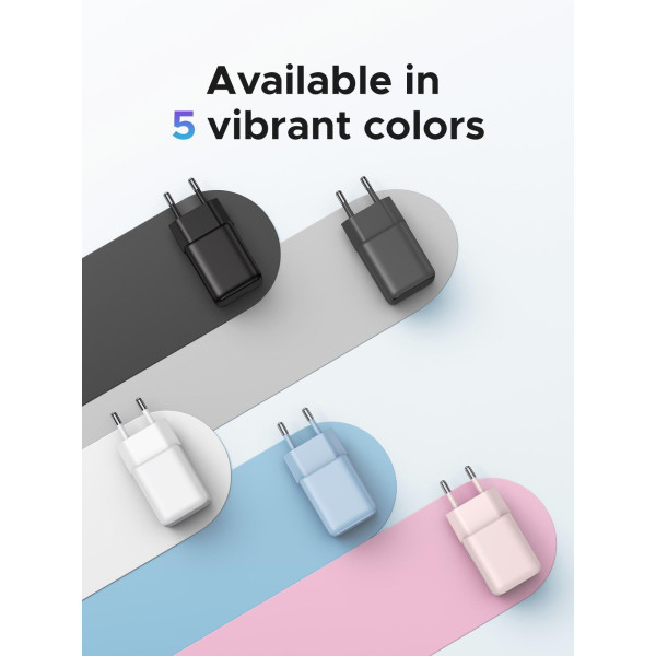 Фото - Мережевий зарядний пристрій UGREEN X512 USB-C 20W PD GaN Fast Charger Pink (55556)