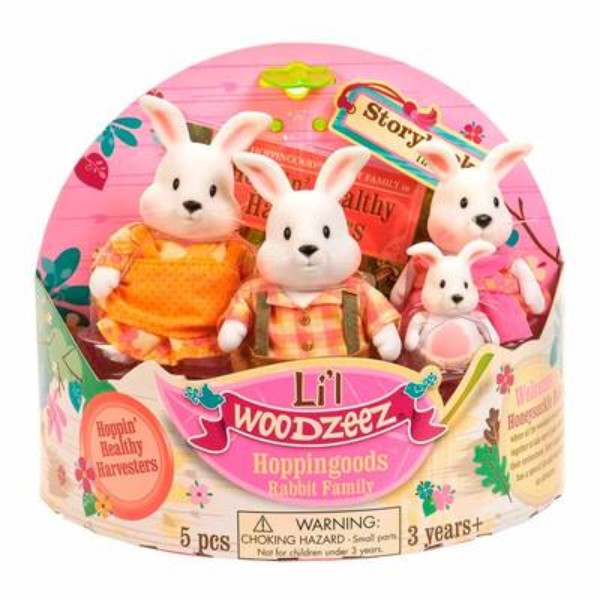Фото - Фигурки животных набор Li'l Woodzeez Семья Кроликов (6006M)