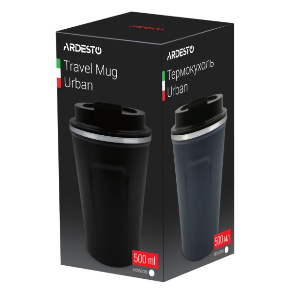 Фото - Термочашка ARDESTO Urban 500 мл Black (AR2650CMB)