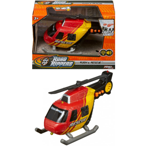 Фото - Повітряна спецтехніка Road Rippers Игровая автомодель Rush and Rescue Вертолет (20135)