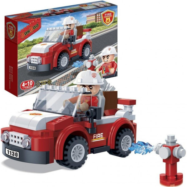 Фото - Пластиковий конструктор Banbao
 "Пожежні" (105 Ел.) Позашляховик (7117)