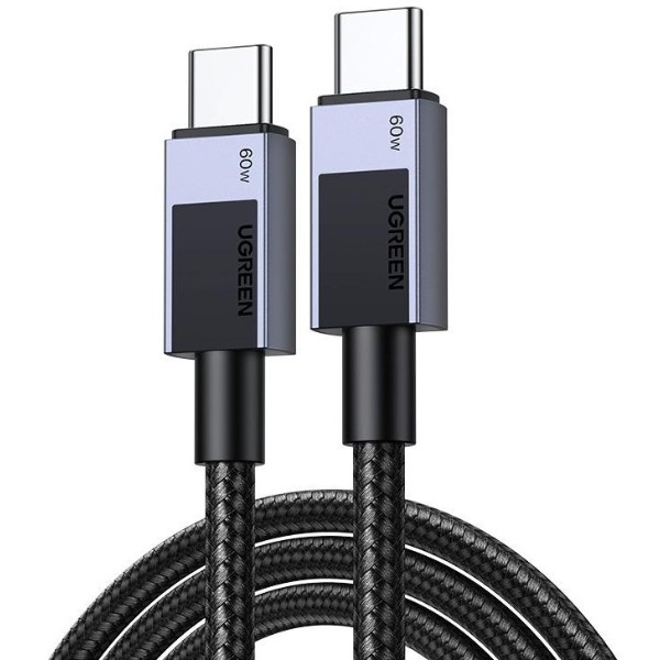 Фото - Кабель UGREEN L524 USB-C to USB-C PD 60W 3A 3m Space Gray (55776)