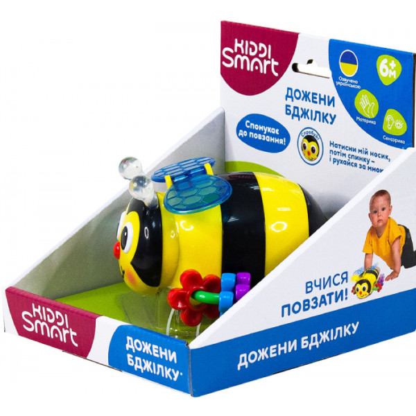 Фото - Интерактивное животное Kiddi Smart Догони Пчелку (свет, звук) (747311)