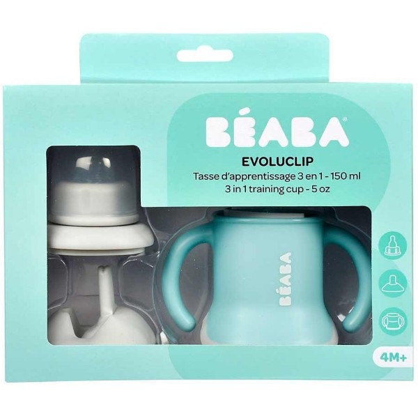Фото - Поильник-непроливайка детский Beaba Ellipse 3 in 1 Evoluclip Training Cup Airy New (913473)