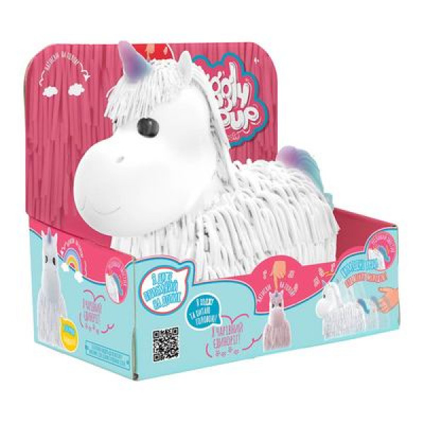 Фото - Інтерактивна іграшка Jiggly Pup Чарівний Єдиноріг Білий (JP002-WB-WH)