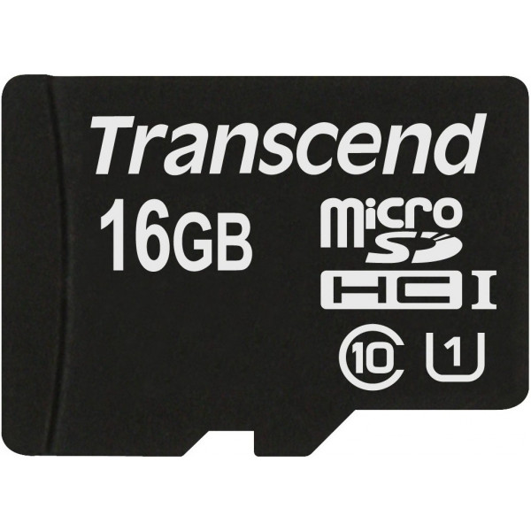 Фото - Карта пам'яті microSD Transcend Premium microSDHC 16GB Class 10 UHS-I (TS16GUSDCU1)