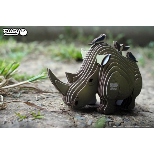Фото - 3D пазли EUGY Зоопарк: Носоріг (XEG-076)