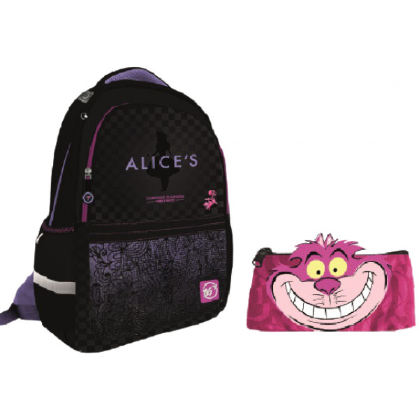 Фото - Рюкзак школьный YES S-53_Collection Alice in Wonderland 2 пр. (558601)