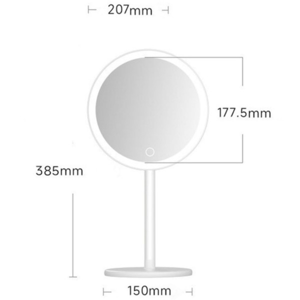 Фото - Косметическое зеркало DOCO Daylight Mirror White DM005