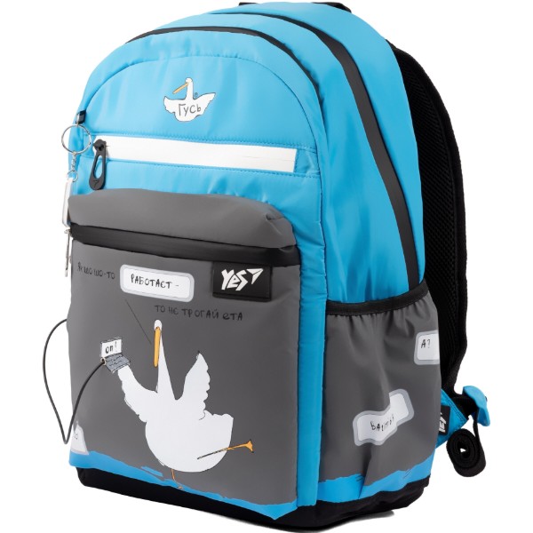 Фото - Рюкзак шкільний YES TS-95 Гусь Gray/Blue