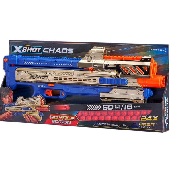 Фото - Бластер многозарядный ZURU X-Shot EXCEL CHAOS Golden Orbit (24 шарика) (36414Z)