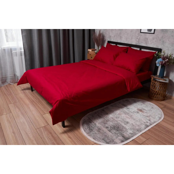 Фото - Комплект постільної білизни Moon&Star Бязь Gold Люкс «Cherry Red» 200х220 нав. 2х50х70 (MS-820003126)