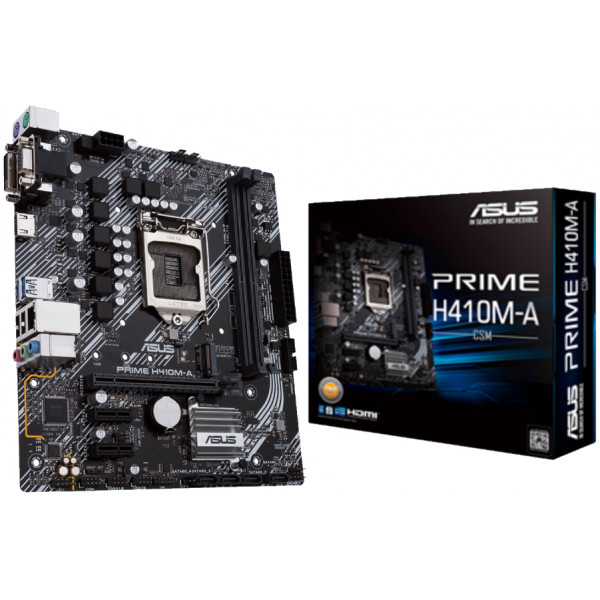 Фото - Материнская плата Asus PRIME H410M-A/CSM Фото - Материнская плата Asus PRIME H410M-A/CSM
