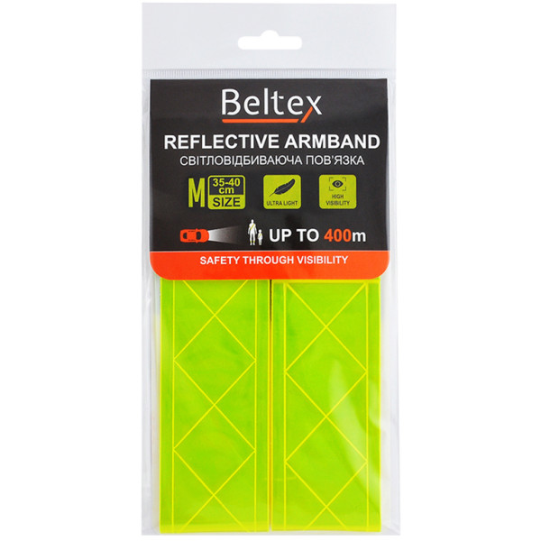 Фото - Светоотражающая лента Beltex M 35-40 см Green (BX70210)