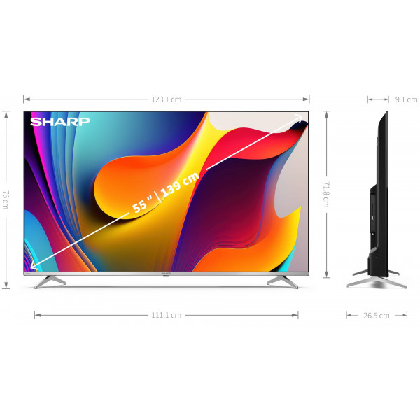 Фото - Телевизор Sharp 4T-C55FP1EL2AB