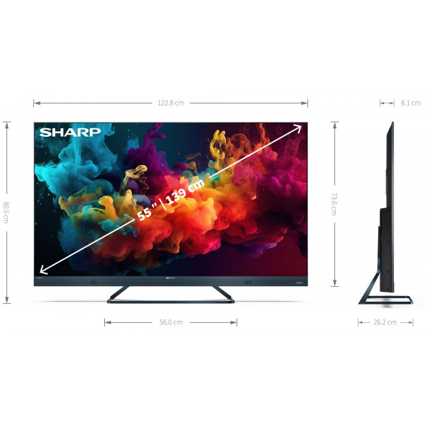 Фото - Телевизор Sharp 4T-C55FQ5EM2AG