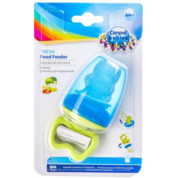 Фото - Ніблер дитячий з сіточкою Canpol babies зелений (56/105_gre)