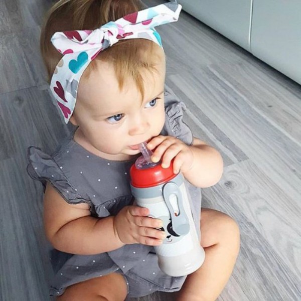 Фото - Поїльник-непроливайка дитячий Canpol babies спортивний з силіконовою трубочкою бежевий, 350 мл. (56/510_bei)