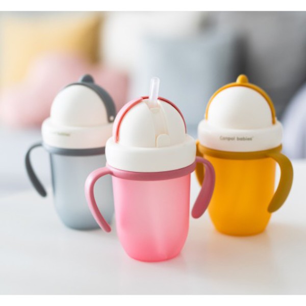 Фото - Чашка-непроливайка детская Canpol babies MATTE PASTELS желтая с силиконовой трубочкой, 210 мл. (56/522_yel)