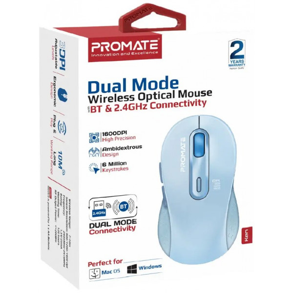 Фото - Миша бездротова Promate Ken Blue