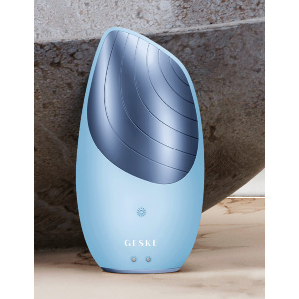 Фото - Щітка для чищення обличчя GESKE Sonic Thermo Facial Brush 6в1 аквамарин (GK000007AQ01)