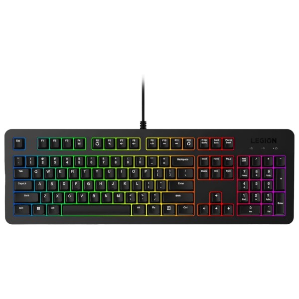 Фото - Клавіатура дротова ігрова Lenovo Legion K310 RGB Gaming Keyboard UA (GY41N91855)