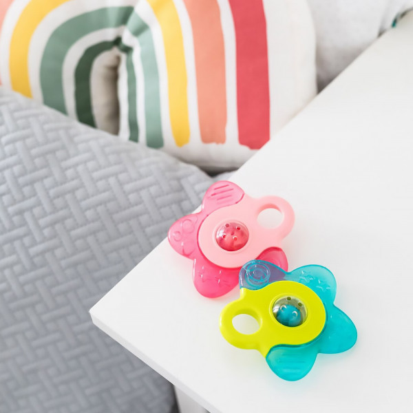 Фото - Прорізувач з охолодженням Canpol babies Зірочка Кораловий (56/161_cor)