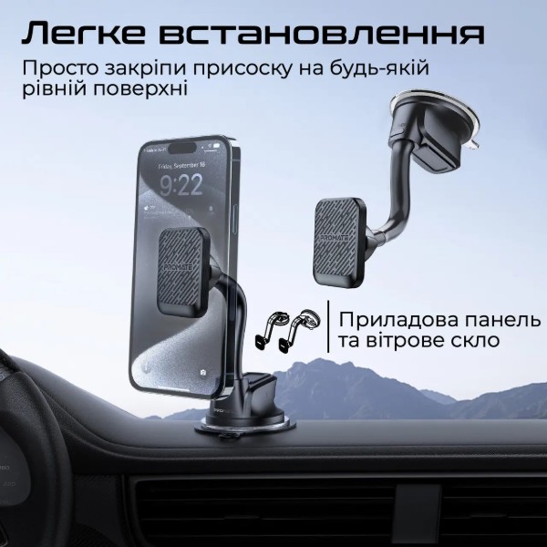 Фото - Автодержатель Promate magmount-pro.black