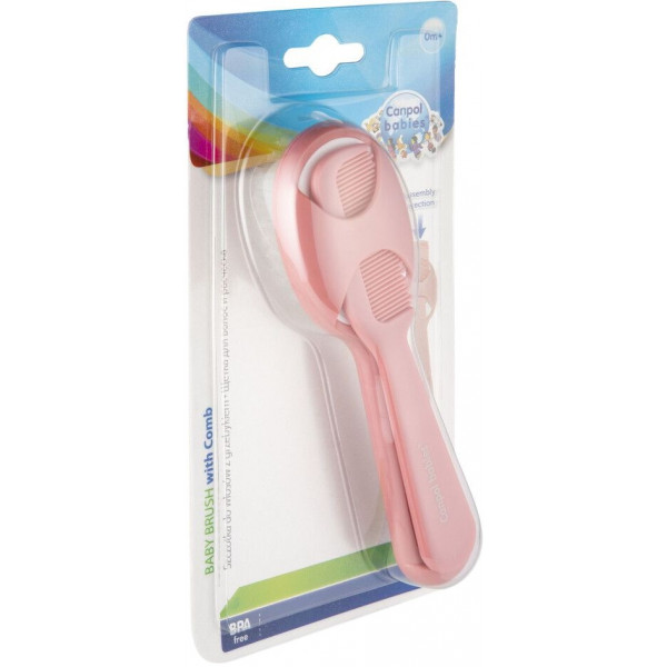 Фото - Набір гребінців для дитячого волосся Canpol babies рожева (56/160_pin)