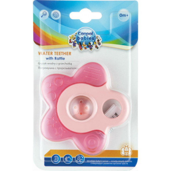 Фото - Прорізувач з охолодженням Canpol babies Зірочка Кораловий (56/161_cor)