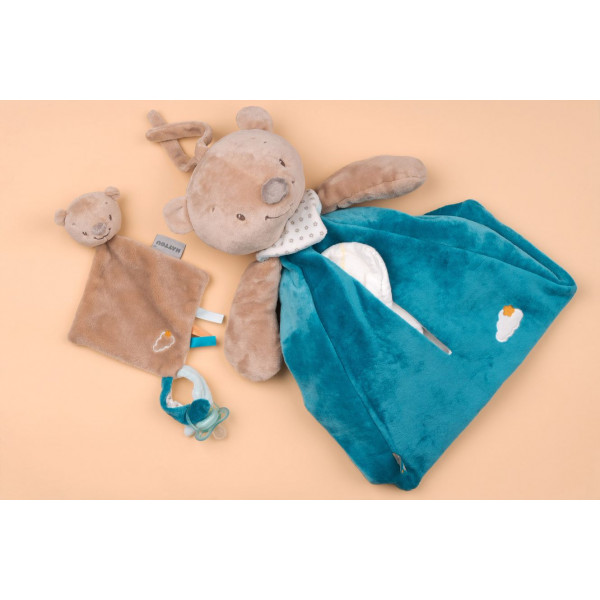 Фото - Брязкальце Nattou Міа і Базиль. Міні-дуду Базиль ведмежа (562102)