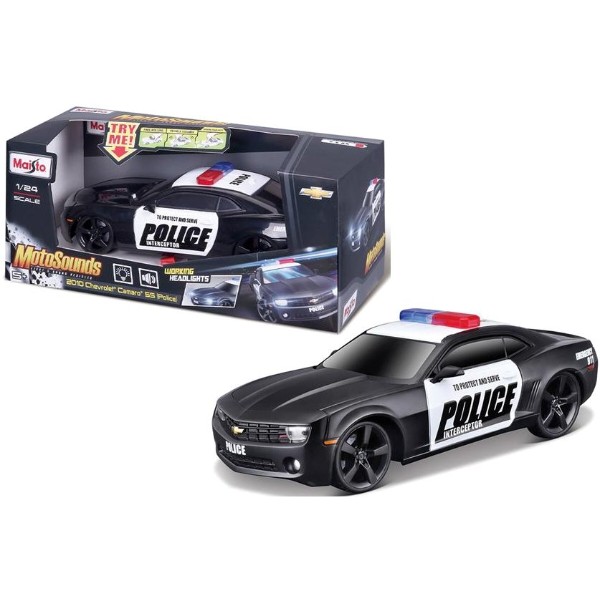 Фото - Колекційна машинка 1:24 Maisto "Chevrolet Camaro SS RS (Police)", масштаб 1:24 (81236 black)