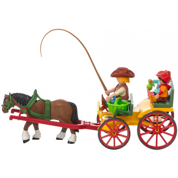 Фото - Пластиковый конструктор PlayMobil Гужевая телега (6932)
