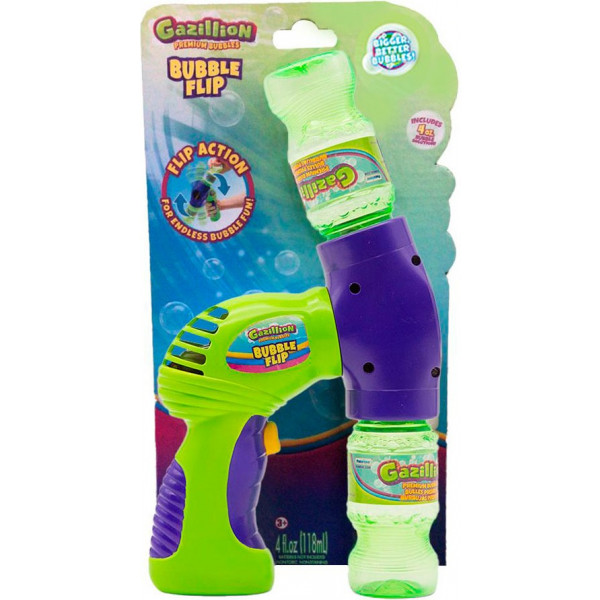 Фото - Генератор мильних бульбашок GazilLion напівавтомат бластер в наборі р-р 118 мл (GZ36598)