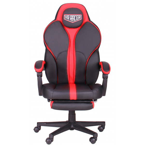 Фото - Кресло для геймеров AMF VR Racer Edge Iron Черный с красным