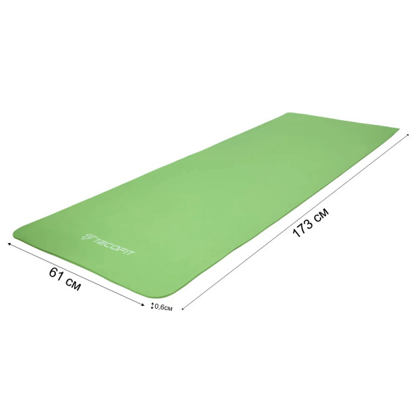 Фото - Килимок для йоги та фітнесу TECOFIT EVA Mat 173х61х6 мм Green single color (TOP240214836/3)