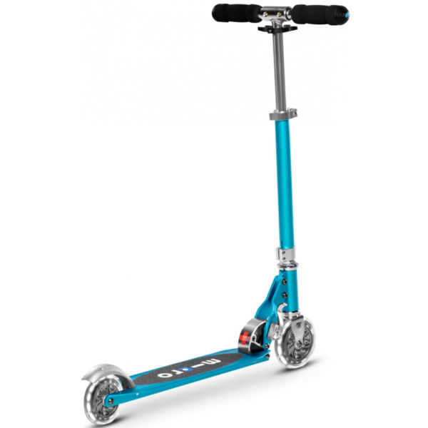 Фото - Двоколісний самокат Micro "Sprite LED" – БЛАКИТНИЙ ОКЕАН (до 100 кг, двоколісний, світло) (SA0210)