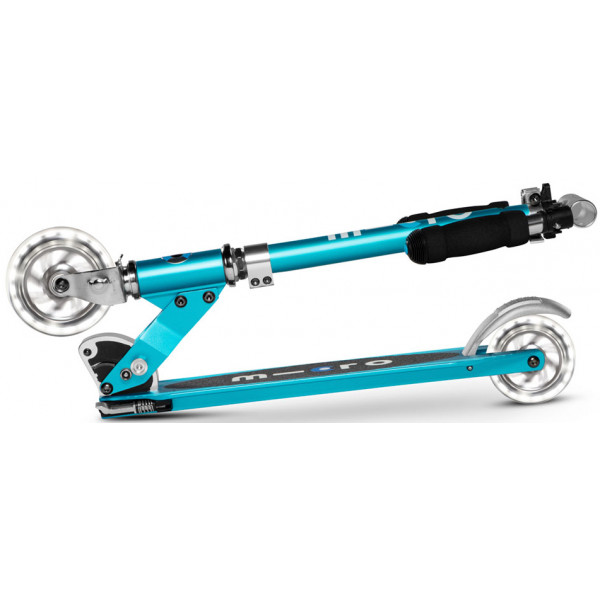 Фото - Двоколісний самокат Micro "Sprite LED" – БЛАКИТНИЙ ОКЕАН (до 100 кг, двоколісний, світло) (SA0210)