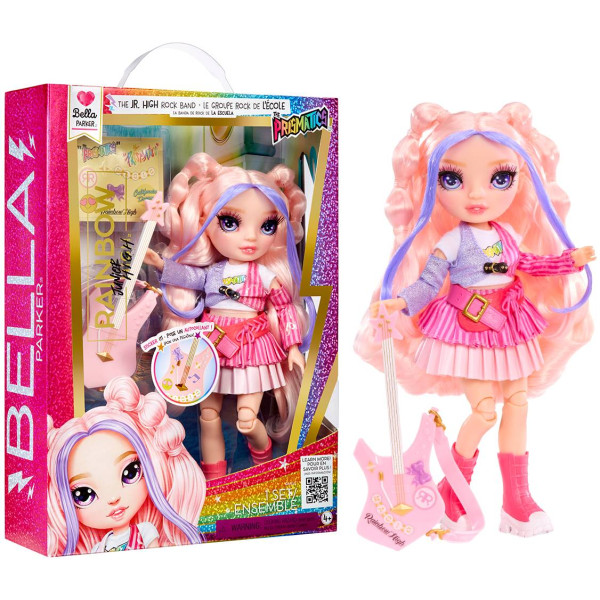 Фото - Кукольный набор Rainbow High Junior High Rockband - БЕЛЛА (с аксессуарами) (565659)