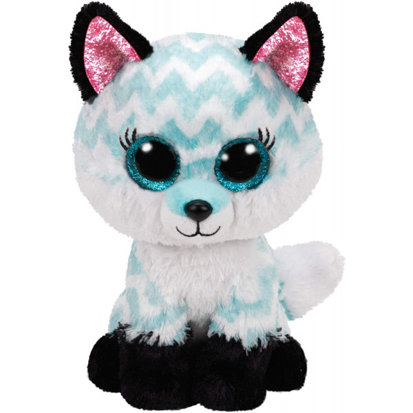 Фото - М'яка іграшка глазастик TY Beanie Boo's Блакитна лисиця "ATLAS" 15 см (36368)